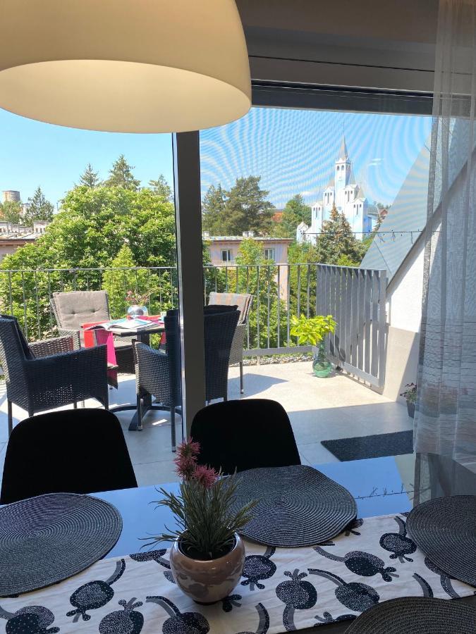 Atrium Apartman Heviz Mit Panoramaterrasse Und Tiefgarage Eksteriør billede